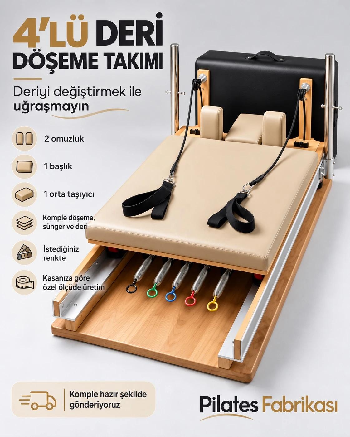 Deri Döşeme 4'lü Yenileme Seti