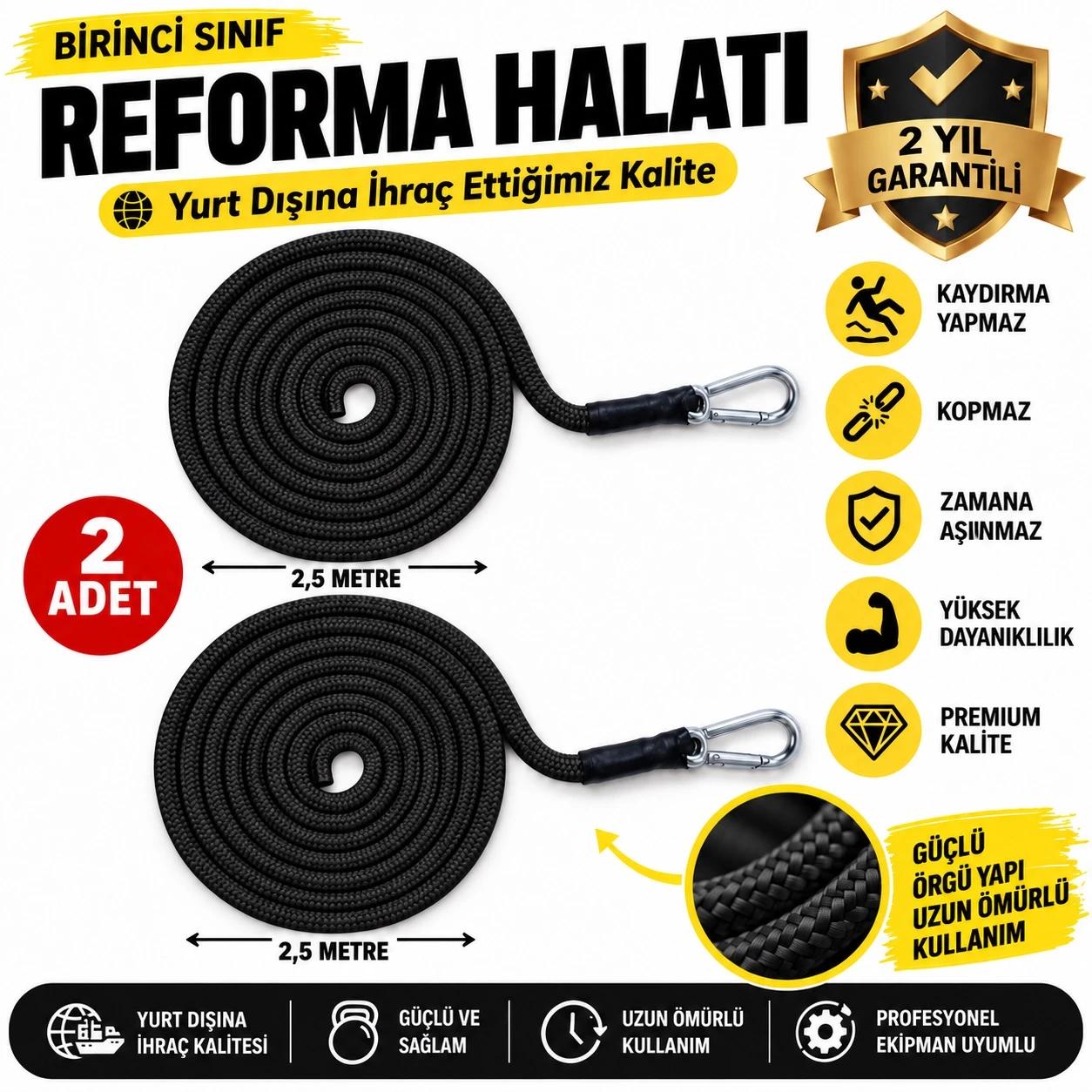 REFORMER HALAT (Premium Çift Halat Seti)