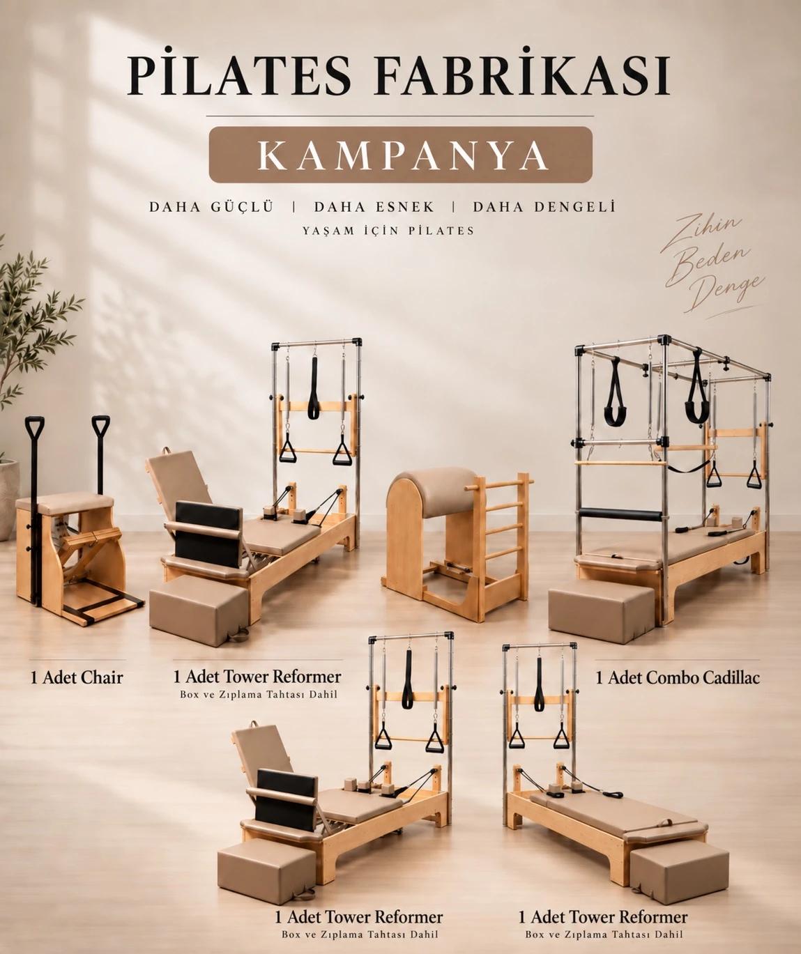 1 Combo Cadillac + 3 Tower Reformer + 1 Chair + 1 Ladder Barrel